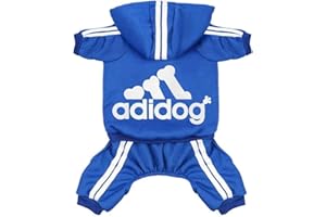 YOND Clothes French Bulldog Puppy Costume Puppy Chihuahua Pug Clothes for Small Medium Dogs Puppy Hoodies-Blue L