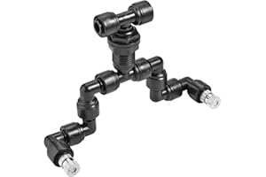 Filhome Two Head Reptiles Nozzle Fogger 360 Degree Adjustable Spray Cooling System Misting Nozzles Reptile for Rainforest