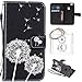 Produktbild für Huawei P9 Lite (5,2 Zoll) Hülle, Glitter Strass Bling Ledertasche Muster Weich PU Schutzhülle für Huawei P9 Lite (5,2 Zoll) Flip Cover Wallet Case Tasche Handyhülle mit Lanyard Strap Stand Function Magnetverschluss Etui Schale Credit Card Slots Bookstyle Purse Design Handytasche Lederhülle Schutz Hüllen mit für Huawei P9 Lite (5,2 Zoll) +Schlüsselanhänger (R) (11)