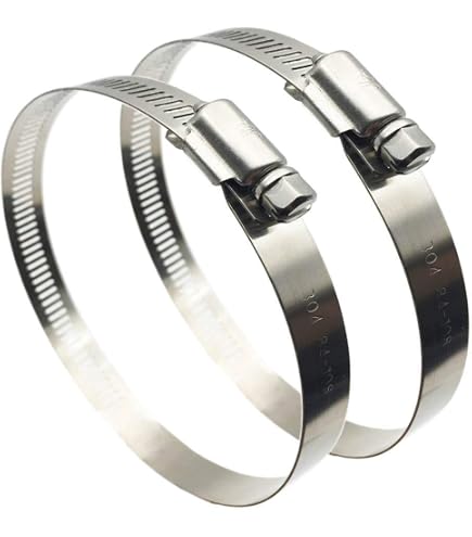 1 X JCS Hi-Grip Schlauchschelle Größe 90 – Edelstahl, 70–90 Mm, Jubilee Typ 4