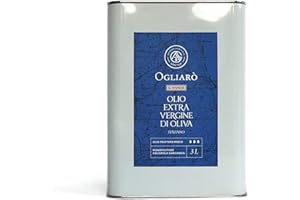 AZIENDA AGRICOLA GENTILE Olio extravergine di oliva italiano EVO Ogliarò Il Vivace 3 litri estratto a freddo monocultivar Ogliarola Garganica certificato e garantito da analisi chimiche (Fruttato Medio, 3 Litri)