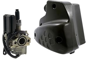 2EXTREME Vergaser + Luftfiltter komplett, Hauptdüse Grösse 70mm, kompatibel mit Peugeot Speedfight 1, 2 AC, LC, TKR, Elystar, Trekker 50 Roller, Motorroller