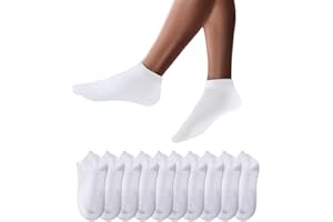 YouShow 10 Pares Calcetines Deportivos Tobilleros Hombre Mujer Cortos Calcetin Algodon