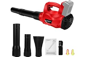 Batteridriven lövblåsare kompatibel med Milwaukee 18V M18 (utan batterier), batterifläkt för rengöring utomhus, gräsmatta, lu