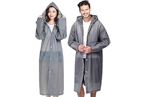 YANKUIRUI Regenponcho Regenmantel für Damen Herren 2 Stück, Regenbekleidung Regencape Regenjacke Wasserdicht für Disney, Wandern, Radfahren, Camping und Reisen