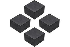 QUARKZMAN 4Pcs Almohadillas de Goma Antivibración para Lavadoras, Cuadradas de 50mm Mats de Aislamiento de Vibraciones de 30mm de Grosor Bloques de Goma Antideslizantes Antirruido