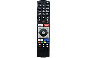 FOXRMT Ersatz RC4318P/RC4318 Fernbedienung für Telefunken Finlux Vestel Edenwood 4K Ultra HD TVs mit YouTube Netflix Tasten - Keine Einrichtung erforderlich