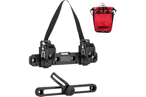 PZJFH Borsa da sella per bicicletta, fibbia da 27 cm, fibbia regolabile per bicicletta, stabilizzatori per biciclette, accessori di rotazione a 360 gradi, accessorio per bicicletta per borsa da