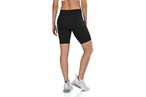 TCA Mallas Cortas Mujer - Short Deportivo Mujer Cintura Alta y Control de Abdomen - 2 Bolsillos Laterales Abiertos - Mallas Cortas de Ciclismo Correr y Gym