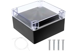 ZHUJIEHIGH 1 szt. puszka rozgałęźna, wodoszczelna IP65, puszka rozdzielcza zewnętrzna, wodoszczelna, natynkowa, puszka przyłączeniowa z tworzywa sztucznego, elektryczna skrzynka przyłączeniowa, skrzynka