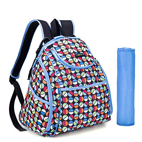 Bebamour Travel Baby Bags for Mums Nappy Changing Backpack (Blue)