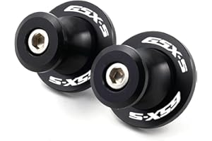 ZESIDIMO 2 Stück Sperrklinken für Suzuki GSXS750 GSXS1000 F-ABS GSXS 750 1000 GSX-S 125 150 M8 Schwingenschutz Zubehör für Motorrad Ständer Schwinge Spulen (Schwarz)