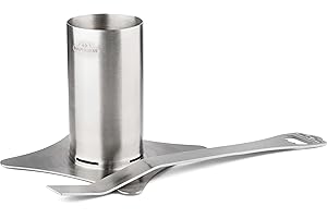 Napoleon Stainless Steel Chicken Roaster BBQ Grill Accessories, Durable, Easy to Clean, Stainless Steel, Beer Can Chicken Stand, Holds 1 Cup/250 ml/241.0 g Liquid, Dishwasher Safe, Removable Handle