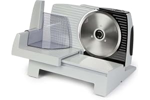 Domo DO1950S Electric 100W Affettatrice in alluminio, Bianco