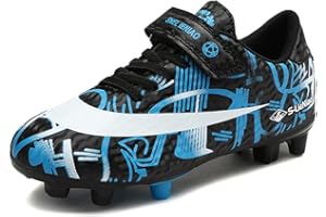 AOIKOY Scarpe da Calcio Bambino FG/AG Professionale All'aperto Sportivo Scarpe da Allenamento Teenager Bambini Scarpe Calcetto Spike Tacchetti 28-38 EU