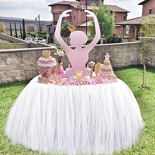 Aytai Tüll-Tischrock, Tisch-Tutu, für Hochzeitsfeiern, Babypartys, Geburtstage, Prinzessinnenfeiern - 4