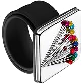 LiJuanWang Magnetic Wrist Sewing Pins, 1 x Magnetic Sewing Pins, Bracelet with Strong Magnet, Silicone Pins, Strap Clip for D