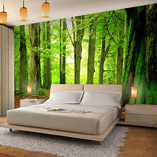 Fototapete Wald 352 x 250 cm – Vliestapete – Wandtapete – Vlies Phototapete – Wand – Wandbilder XXL – !!! 100% MADE IN GERMANY !!! Runa Tapete 9037011a - 3