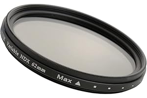 Wolffilms 2-400 Variabler ND Filter (62mm) Graufilter Neutral Density für Schärfentiefe-Effekte und die richtige Belichtungszeit trotz Sonnenstrahlen und Lichtreflexionen