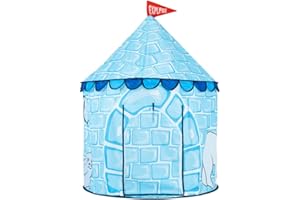 Benebomo Tienda de campaña Infantil Blue Penguin,Casitas Infantiles Tela Plegable,cabañas para niños, Casitas de Tela en Interiores y Exteriores
