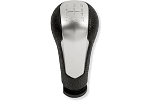 1neiSmartech Schaltknauf 5 Gang und Rückwärtsgang kompatibel mit Chevrolet Spark M300 2011 2012 2013 2014 2015 2016, satinierte Platte, einfache Installation