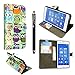 Produktbild Sony Xperia XA HÜLLE, Kamal Star® PU LEDER CASE COVER HÜLLE ETUI TASCHE SCHALE + STYLUS (Design 01 Multi Owl Book)