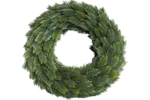 BOTANIC-HAUS Künstlicher Edel-Adventskranz auf Strohkern, beidseitig gebunden (ca. 52 cm)