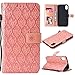Price comparison product image iPhone XR Case, Thrion Premium Leather Flip Case with Stand Cover Advanced PU-Leather Case - Pink