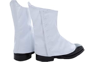 Kilt Emporium Traditional Piper Drummer Spats - Highland Uniform Footwear with Authentic Buttons, Secure Fit