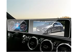 BIBIBO 10,25 Pouces Benz Navigation Film de Protection, Protecteur d'écran pour Mercedes Benz Classe A W177 V177 / Classe B W247 2019-2022, 9H Verre trempé Protecteur d'écran