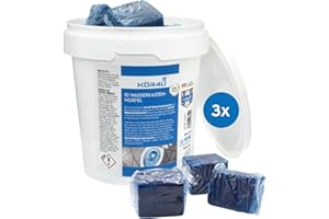 ‎KÖR4U kör4u Wasserkastenwürfel – 30 blaue WC-Tabs, frisch, selbstaktive Reinigung gegen Kalk & Ablagerungen, umweltfreundlich & biologisch abbaubar
