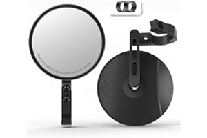 ‎MIDINGCHAI Motorrad Spiegel E24 Geprüft - MIDINGCHAI 2 Stück Lenkerendenspiegel E Geprüft, 360° Drehbar CNC Rückspiegel Motorrad, Unterlenker Spiegel Kompatibel mit Motorrädern, ATV, Scooter, Roller, Moped