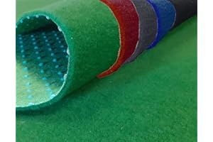 Moquette d'extérieur ou d’intérieur | dimensions et couleurs au choix | tapis type gazon artificiel - pour jardin, terrasse, balcon | revêtement de sol outdoor | MadeInNature® (100 x 200 cm, Vert)