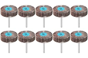 FAFEICY (10 uds) Disco de pulidora de rueda de pulido con solapa de lijado para accesorios de molienda de herramientas rotativas Dremel