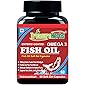 Treasureherbs Fish oil (1000 Omega 3, with 180 mg EPA & 120 mg DHA) for brain, heart and eye health, 60 softgels