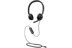 Microsoft Modern USB-C On-Ear Headset – Noise Cancelling Microphone, Certified for Microsoft Teams, Mute Control with Status Light, Superior Sound, Black