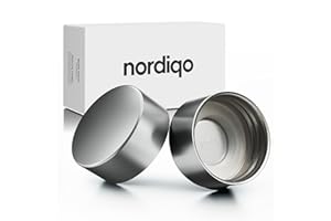 Nordiqo Premium Edelstahl-Flaschendeckel – NUR Kompatibel mit Sodastream Crystal | Nicht kompatibel mit Sodastream Plastikflaschen oder Sodastream Duo | BPA-frei & Ohne Plastik | Ersatzdeckel