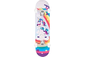 VENOM SKATEBOARDS Venom Skateboard Kids Skateboard Mini Junior Size Kids age 6-12 Trick Skateboards for Beginners - 7.25"/29" 7ply Maple