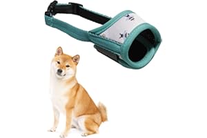 LEFSDVF Muzzle For Small Dog, Soft Dog Muzzles, Dog Muzzle, Muzzle With Vivid Prints & Adjustable Loop Velcro Smooth Pad Comfy Muzzles For Puppy Small Medium Large Dogs Muzzle Suitable Xs