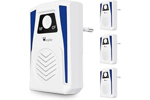 Wotplay Ultrasuoni per Topi Distruttore 4 PCS Antizanzare Ultrasuoni, Effective Against Topi zanzara Ragno scarafaggi e Volare, Sicurezza e Silenzioso