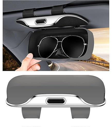 KEKIMO Sunglass Holder For Car - Car Visor Sunglasses Case With