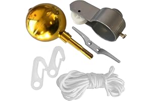 MOROBOR Flagpole Repair Kit,Flagpole Accessories Flag Pole Parts Repair Tool Kits Pulley Ball Cleat Braided Rope Screws Plastic Clips