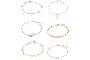 Zaveri Pearls Set Of 6 Gold Tone Dazzling Party Bling Stackable Bracelets For Women-ZPFK14050