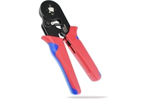 AFELD ELEKTRO Pince à sertir pour cosses électriques 0,25 mm² - 10 mm² Outil de sertissage pour électricien Pince a sertir auto-ajustable Outillage électrique