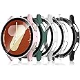 Simpeak 5-Pack Screen Protector Case Compatible with Samsung Galaxy Watch 7 40mm 2024, HD Clear, Full Protection Bumper Case Cover Compatible with Galaxy Watch 7 40mm,Black,Clear,Rose Gold,Green,Gold