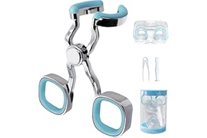 NNPCBT Contact Lens Applicator Tool, Contact Lens Remover with Contact Lens Case, Sucker+Tweezer with Soft Tip, Easy to Apply and Remove, Blue