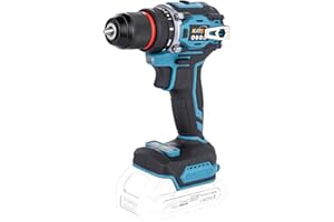 KATSU TOOLS KATSU FIT-BAT 102622 Bezszczotkowa wiertarko-wkrętarka akumulatorowa, 21 V, 10 mm, uchwyt bezkluczykowy, kompaktowa, 2 biegi, światło LED, metalowy haczyk, idealna do prac domowych, ogrodu, bez