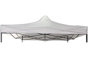 Rebecca Mobili Telo Sostituzione Per Gazebo, Ricambio Per Tendone, Bianco, Poliestere Oxford 800D, Impermeabile - Misure: 3 x 3 mt (LxP) - Art. RE6575