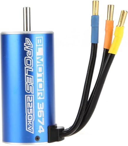 Surpass Supersonic 3674 1650KV Brushless Motor For 1/10 RC Cars - 4 Pole, Sensor Port, Built-in Temp Sensor