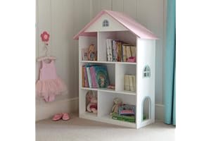 SMASHINGDEALSDIRECT Wooden Doll House Shelf Bookcase Storage Rack Display Shelving Unit Children's Books Games Toys Tidy Display Storage